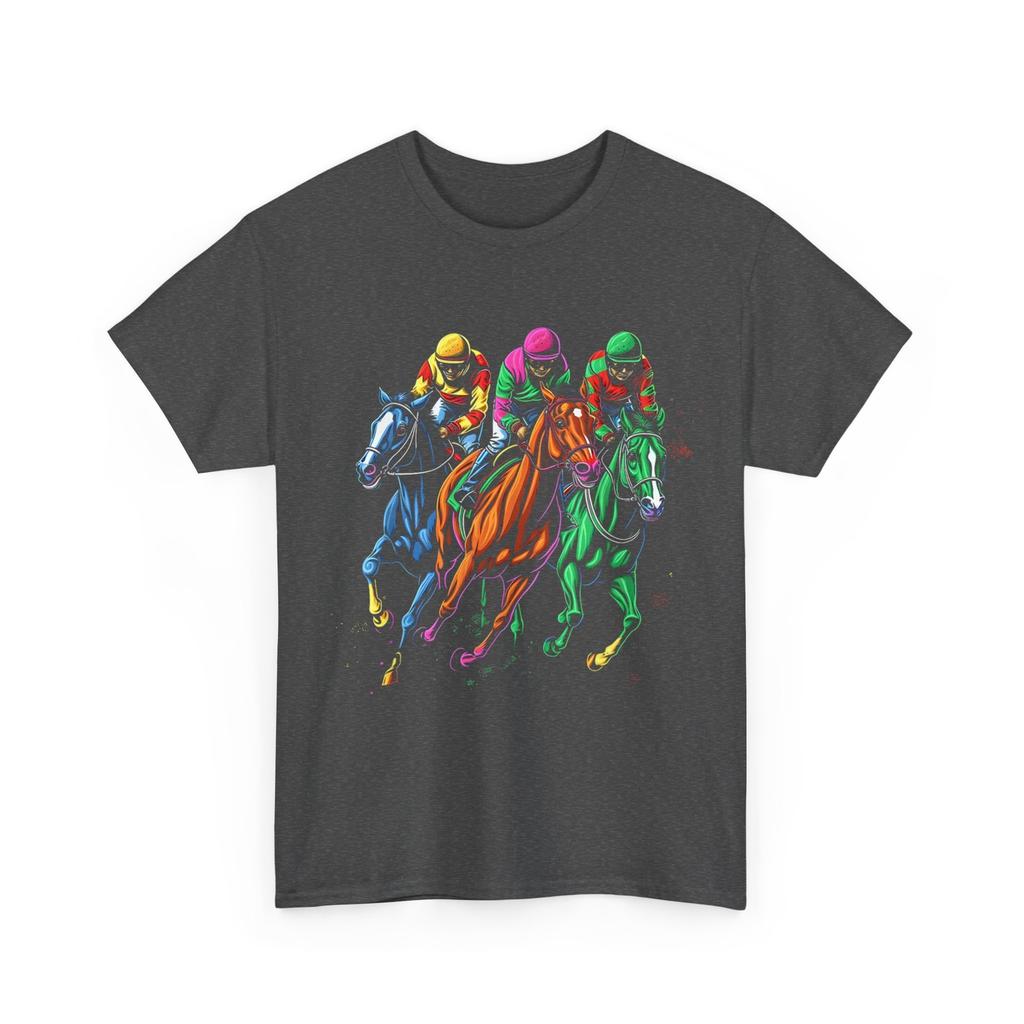 Vintage Horse Racing Painting Horse and Derby Lovers T-Shirt