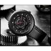 New Watch Men's Belt Business Quartz Watch Hollow Large Dial Fashion Personality Trendy Watch