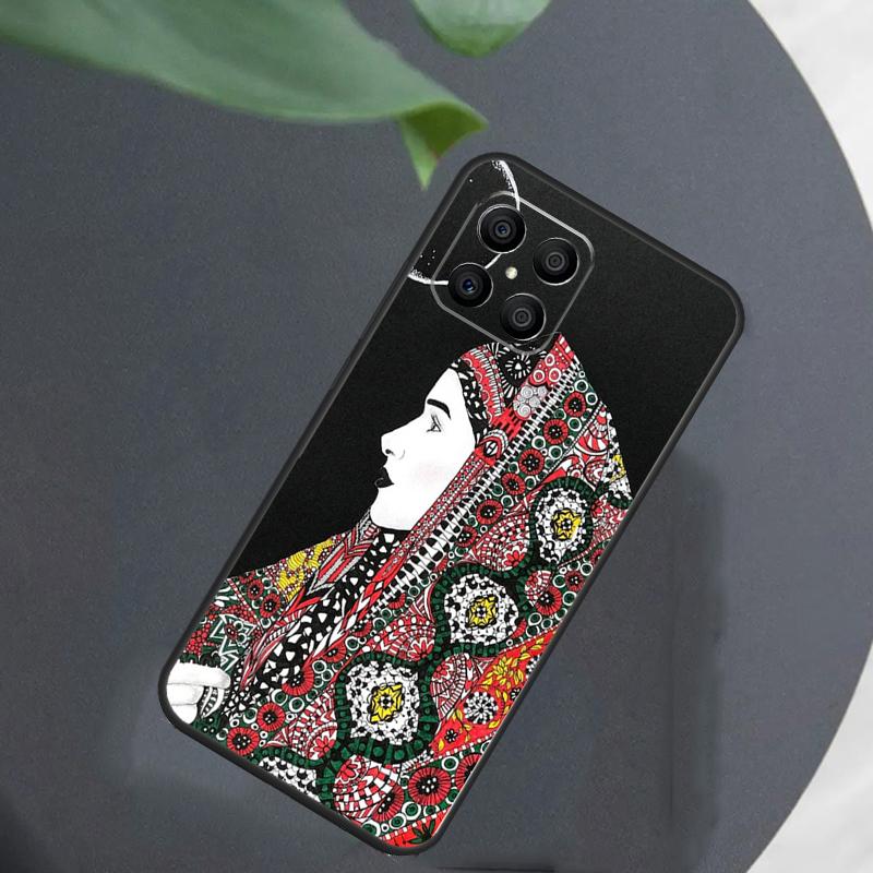 Muslim Islamic Arabic Hijab Girl For Honor Magic 8 7 5 6 Pro Case For Honor 200 400 Lite 50 70 90 X8c X8b X9a X9b X9c X9d Win