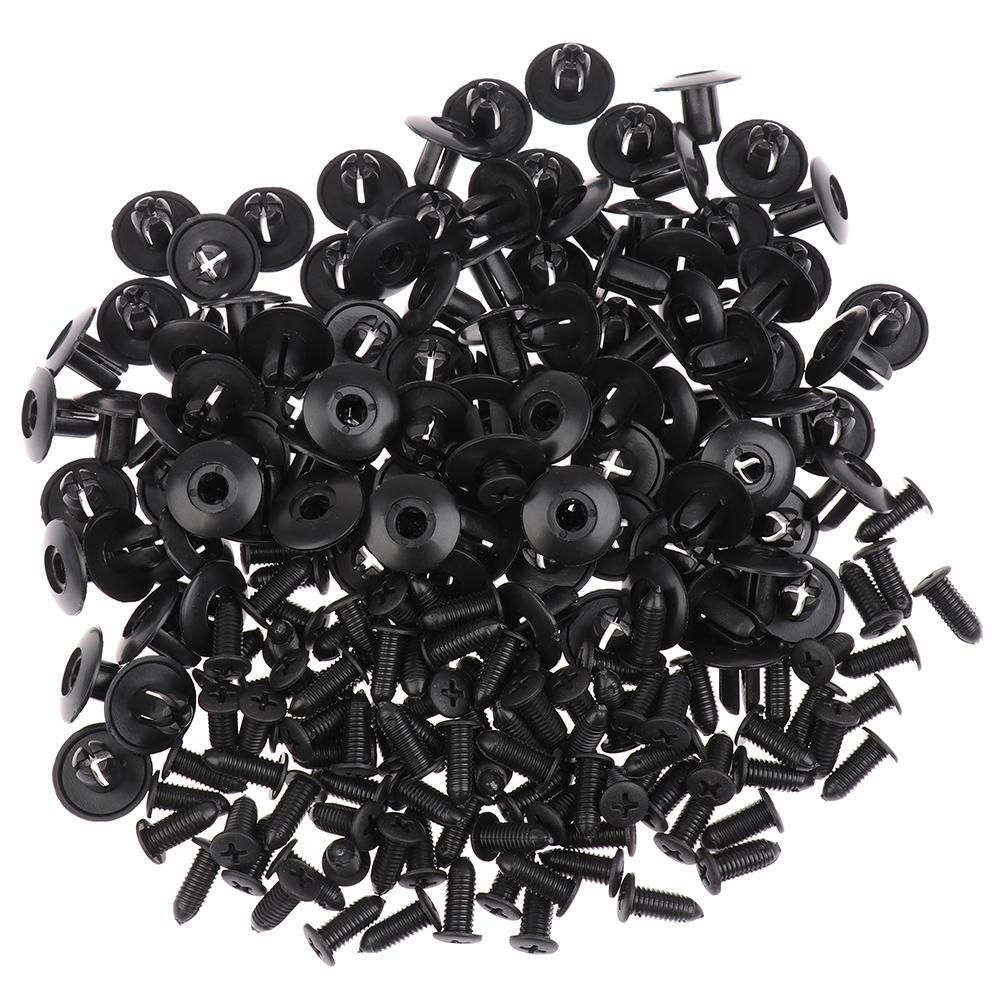

100Pcs 8Mm Hole Door Rivet Plastic Clip Fasteners Cars Lined Cover Barbs Rivet