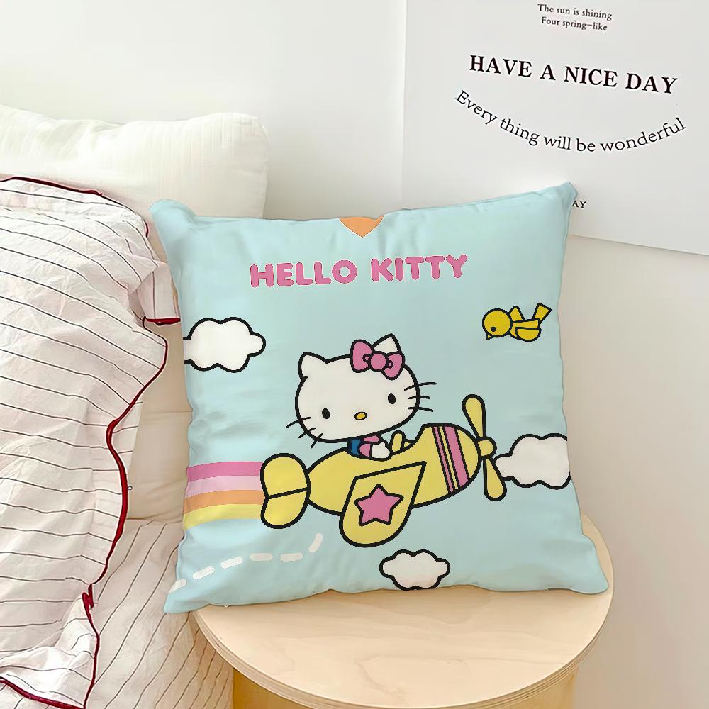 Cartoon Cute H-Hello K-Kitty Cat Driving Funny Comfort Soft Hogar Pillowcase Sofa Living Room Bed Home Decor Protective Covers