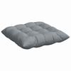 Seat Cushion Set 4 pcs Light Grey 40 x 40 x 6 cm Fabric