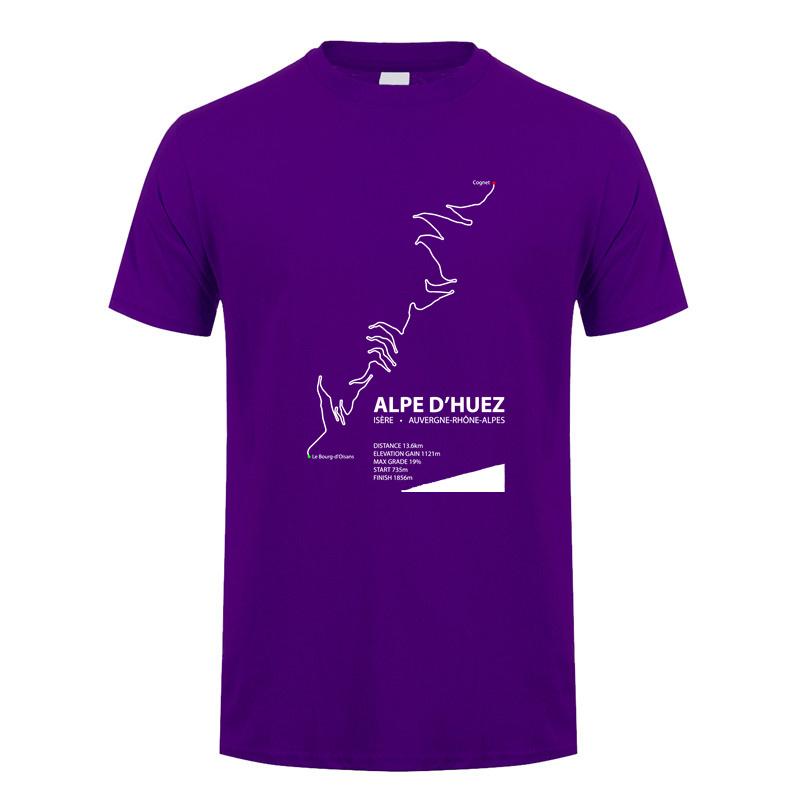 Alpe D Huez T Shirt Unisex Unisex Streetwear Tops Summer Short Sleeve Cotton Birthday Gifts Tshirt Unisex Tees DY148