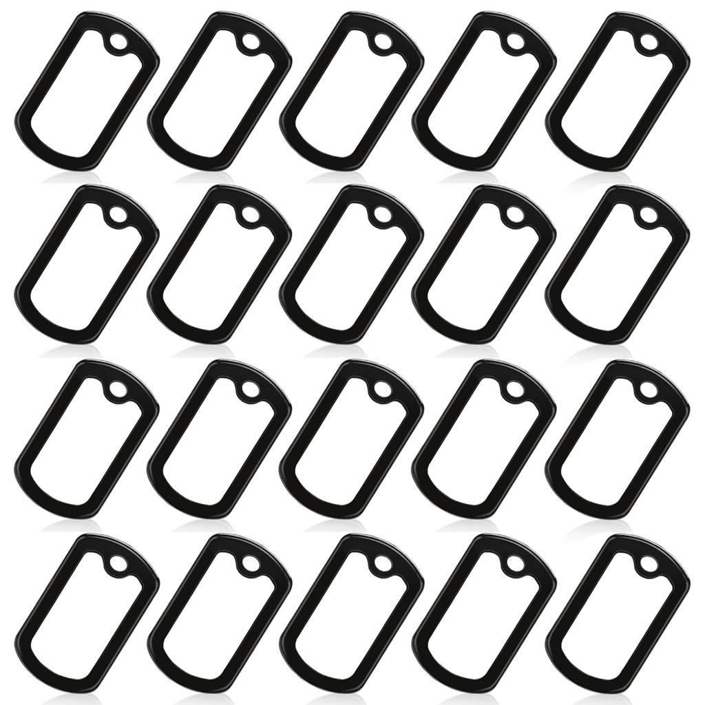 10-20Pcs Dog Tag Silicone Silencer Military Dog Tags Silencers ID Tags Rubber Case for Pet Collar Reduce Noise and Protect Tag
