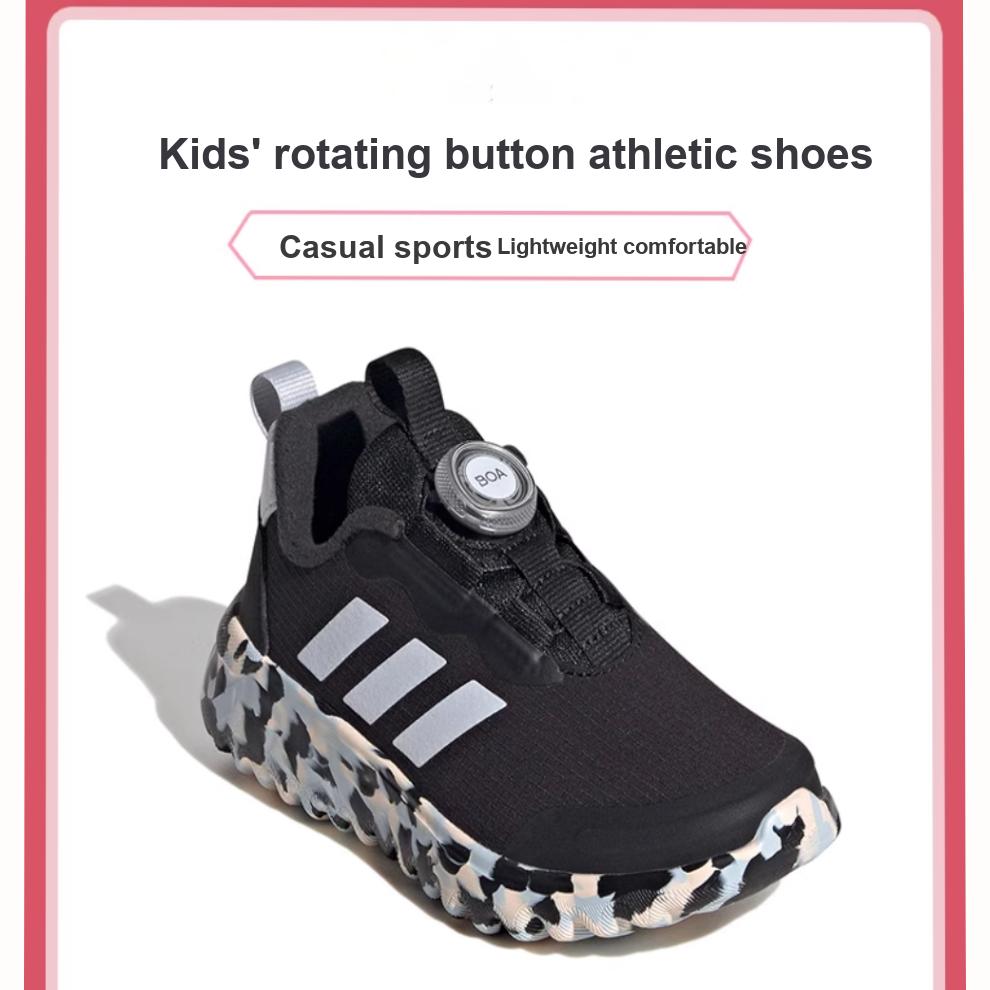 Adidas Activeflex Boa 3.0 Comfortable Versatile Durable Low-Top Casual Shoes Kids Sneakers Black IE3960