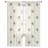 Plaid Bee Geometry Sheer Window Curtains For Living Room Kitchen Children Bedroom Voile Hanging Curtain