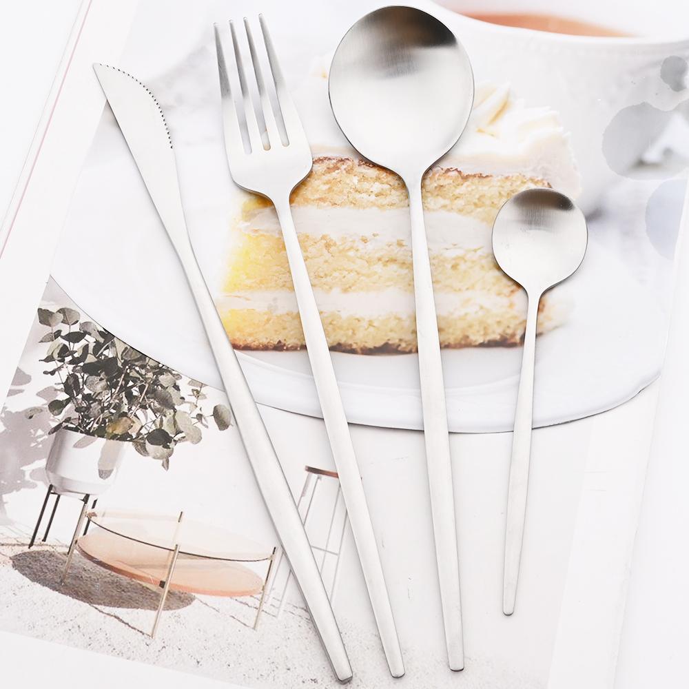 24-teiliges Luxus-Geschirrset aus schwarzem Gold, Messer, Gabel, Löffel, Besteckset mit Geschenkbox, Edelstahl-Geschirrset, Küchenbesteck, spülmaschinenfest