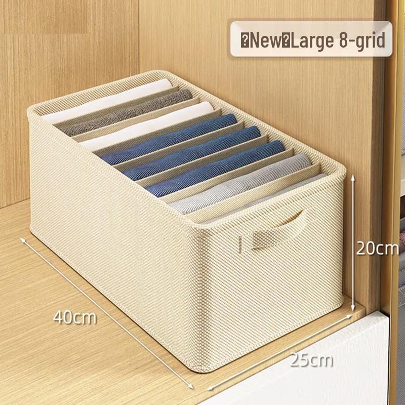 Foldable Fabric Organizer: Clothes, Underwear & Pants Storage Box for Wardrobe