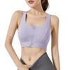 Premium Front Zipper Sports Bra - Shockproof High-Impact with Built-in Cups & Stylish Back Design for Women