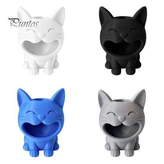 Cute Desk Organizer 3D Printed Cat Shaped Candy Bowl, Storage Container, Desktop Office Decor Pen Holder, Versatile for Pencils Jewelry Hair