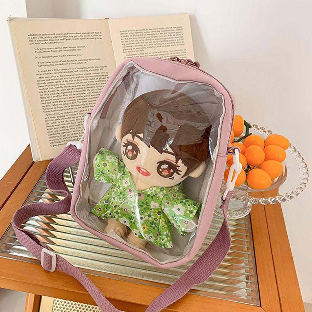 Solid Color Kawaii Itabag Crossbody Bags Shoulder Bag Casual Transparent Bags Travel
