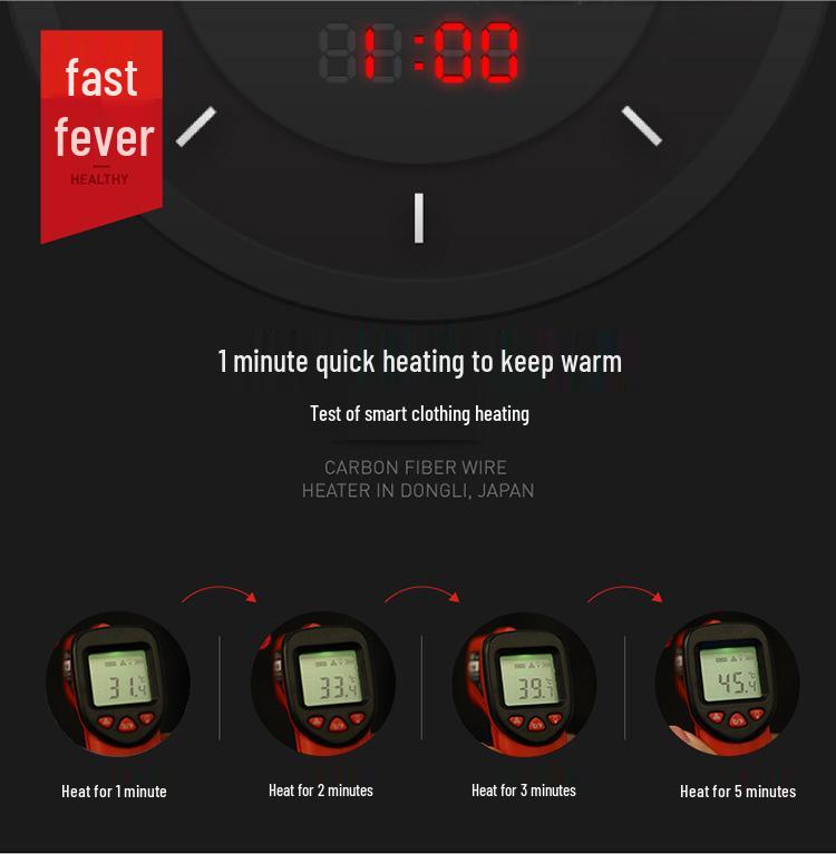 Unisex Smart Electric Heating Vest - Full Body, Constant Temperature