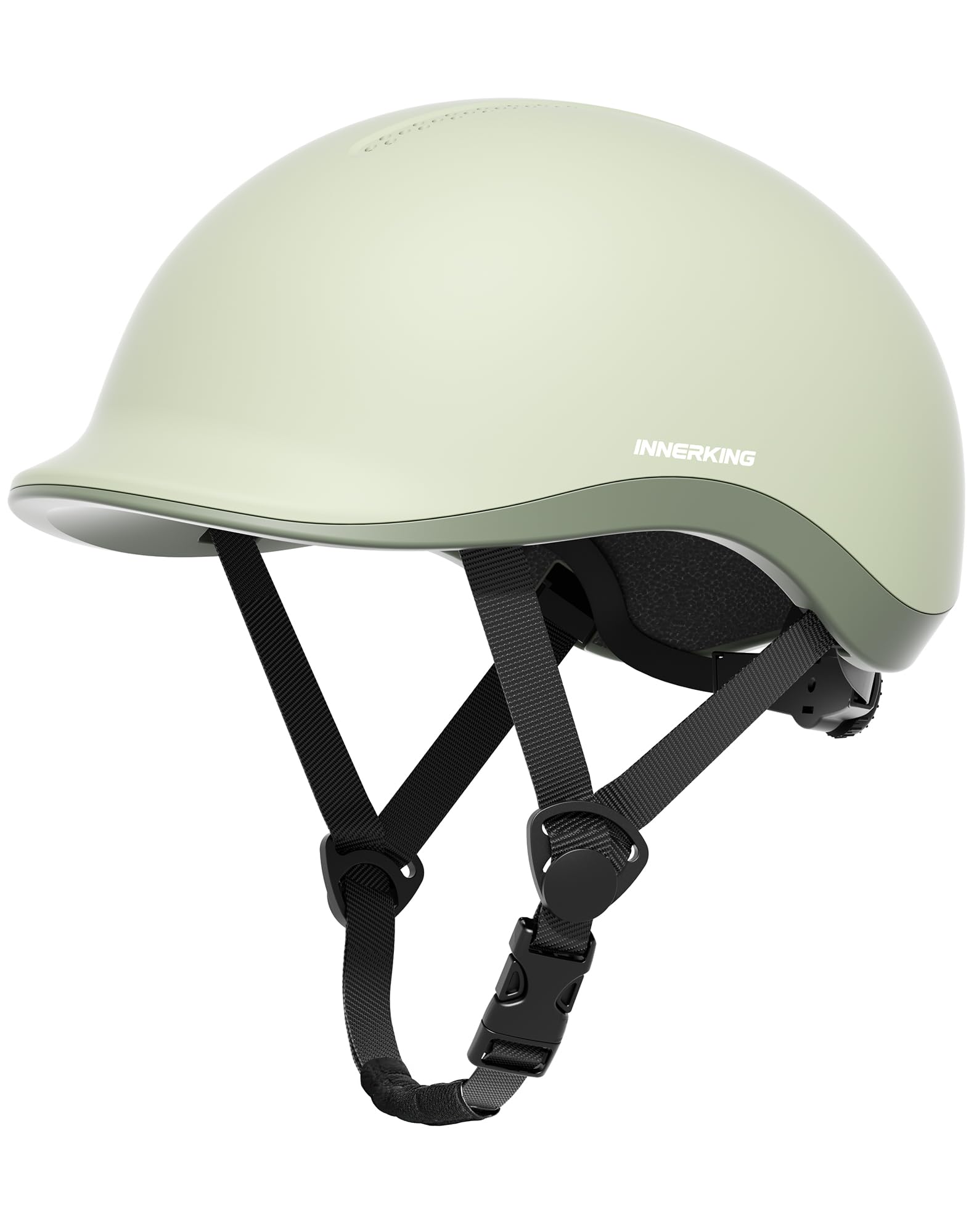 

InnerKing Bicycle Cap for Adults and Impact EN1078 High Stylish Cap Suitable for City and Adjustable Size Helmet, Style, Students, Resistant, зелений