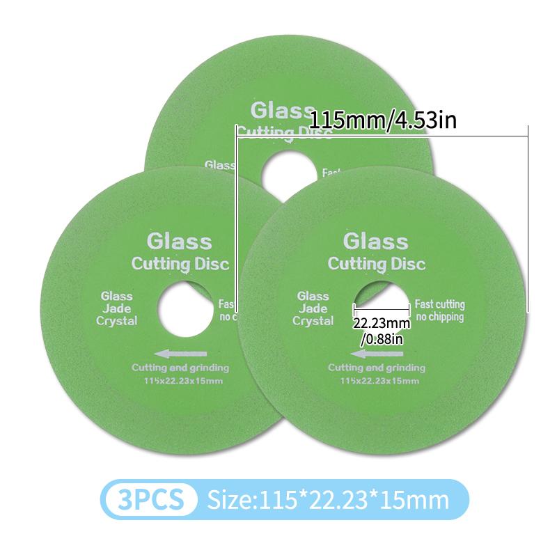 100/115/125mm Glass Cutting Disc Ultra-thin Saw Blade For Angle Grinder Machine Marble Ceramic Tile Polishing Grinding
