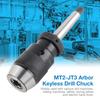 1‑16mm Capacity 45# Steel Self Tighten Keyless Lathe Drill Chuck with MT2‑JT3 Taper Arbor