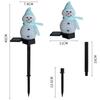 Christmas snowman ground mounted solar outdoor waterproof lawn light courtyard festive atmosphere decoration warm night light