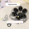 1 Stück Kawaii Tpr Schwarze Katze Pfote Weiche Relief Entspannungs Dekompressionsspielzeug Mochi Taba Transparent Katze Pfote Fidget Spielzeug