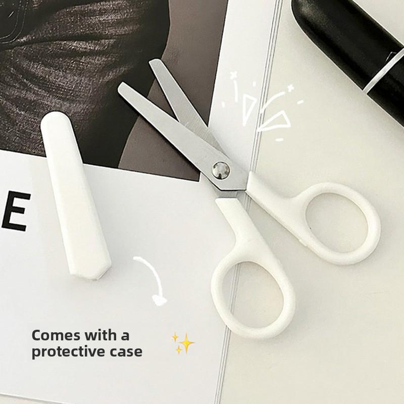 Adorable Mini Children's Craft Scissors with Lid