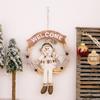 Christmas Telescopic Doll European Style Santa Claus Snowman Elk Hanging Leg Doll Christmas Decoration Supplies