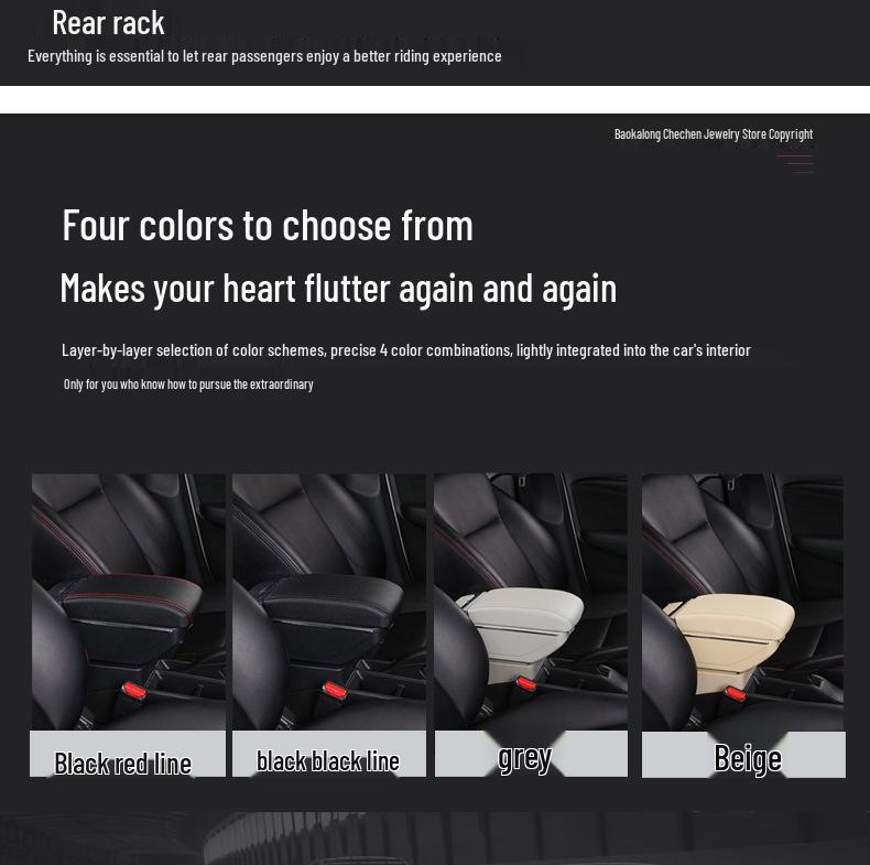 Perodua Axia Custom Armrest Storage Box Accessory