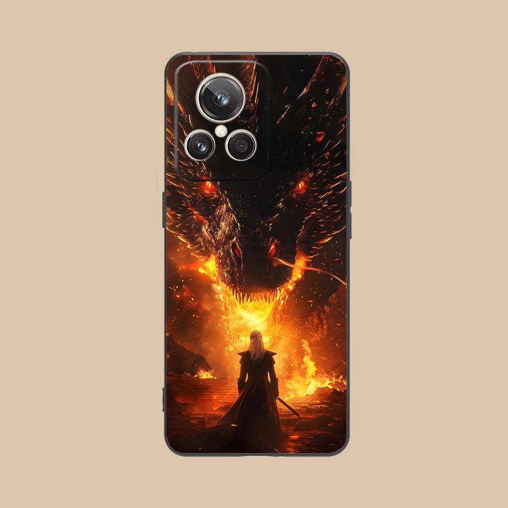Dragon Queen Matte TPU Mobile Phone Case for Realme GT 8 Neo Pro C75 73 71 C67 65 C55 53 C35 31 C20 15 Colorful Cover