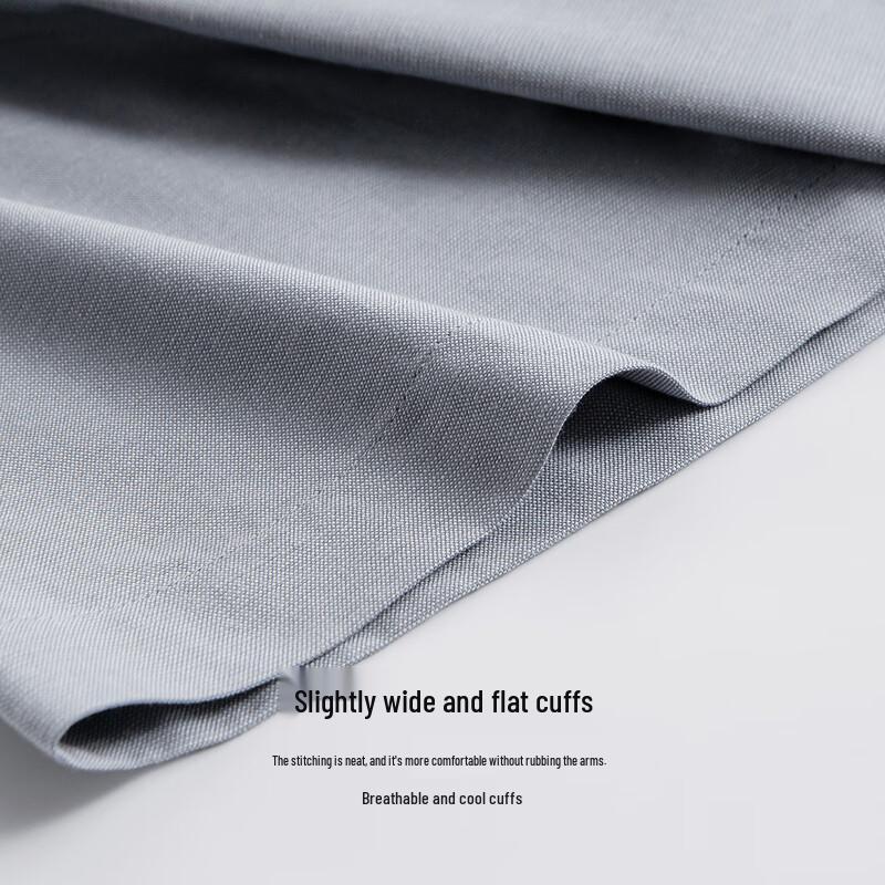Men's Summer Tencel Cotton Oxford Short-Sleeve Shirt