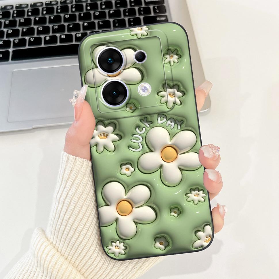 Stilvolle Blumenbemalte Hülle Für Infinix Zero 30 X6731 Case Weiche Silikon Handyhülle Für Infinix Zero 30 Zero30 5G Rückseite