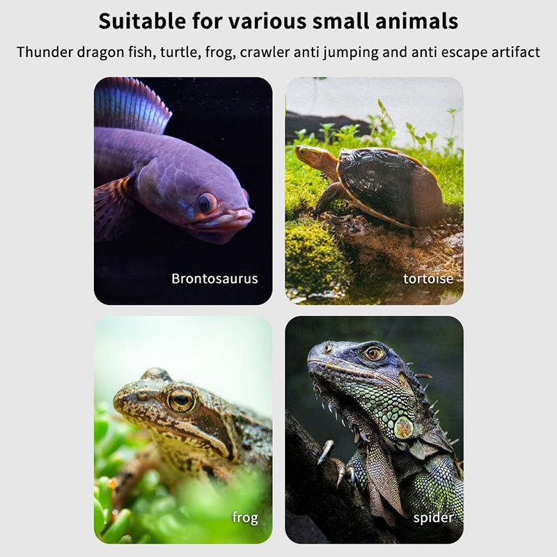Rete Magnetica Anti-Salto per Acquario Fai da Te Facile Installazione Tagliabile Coperchio per Acquario di Dimensioni Personalizzate