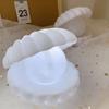 Neu Keramik Shell Perle LED Nachtlicht Streamer Fee Shell Nordic Nacht Lampe Nacht Wohnkultur Schlafzimmer Nacht