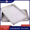 Square Silicone Non-Stick Steamer Mat for Buns, Mantou, and Momo