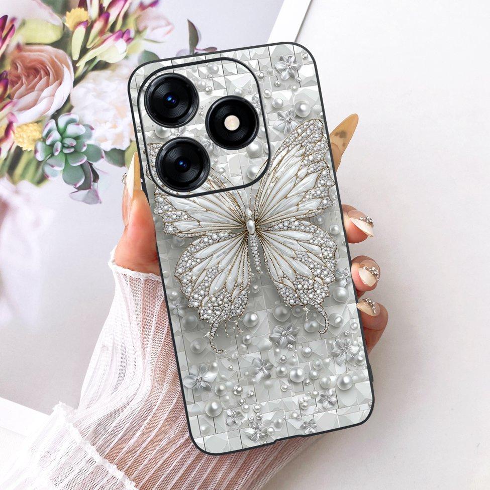 Case For Tecno Spark 10 Cover KI5q Cute Cat Fashion Butterfly Painted Casing For Techno Spark 10 Bumper