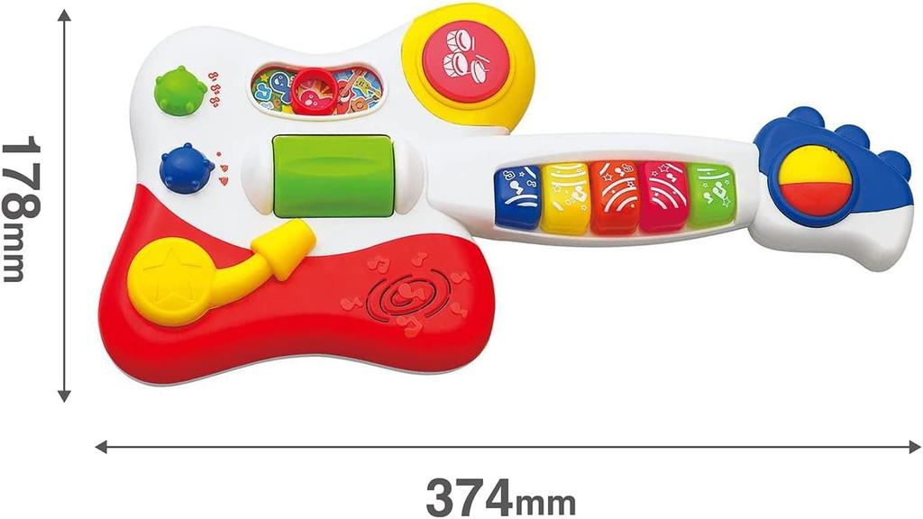 Toyroyal Barnegitar Musikkinstrument Pedagogisk Første Musikkinstrument melodi funksjon leketøy som lager Fargerikt leketøy automatisk fremføringsmodus