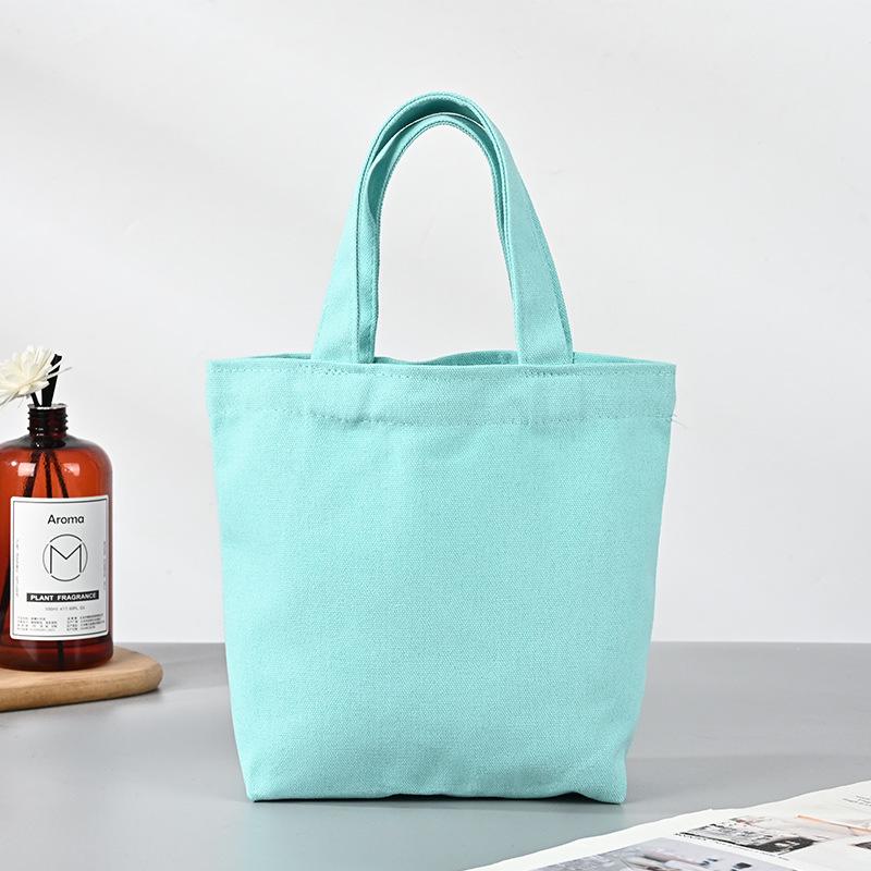 Customized Colorful Cotton Canvas Souvenir Bag - Portable & Cute Handheld Design with Logo Option