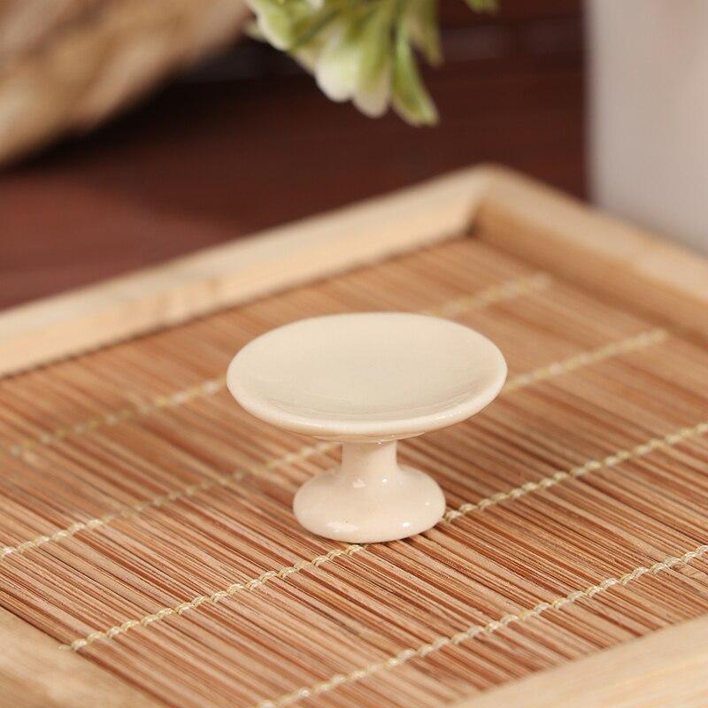 1 Stück Puppenhaus Miniatur Dessertplatte Kuchenständer Obstschale Puppenküchendekor