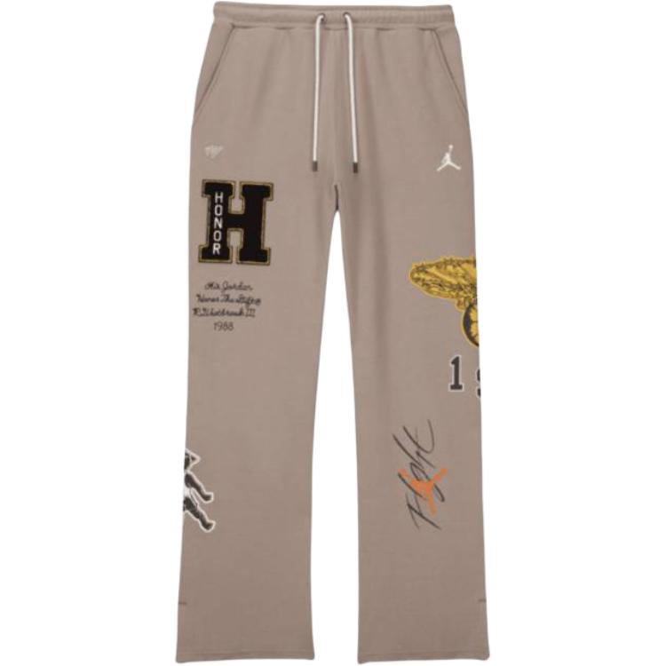 

Jordan Брюки спортивные вязаные на шнуровке с узором из логотипов Мужские брюки Хаки DX6242-087 XXL