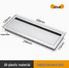 Dustproof Aluminum Cable Management Box: Flip-Top Desk Wire Cover Plate with Brush