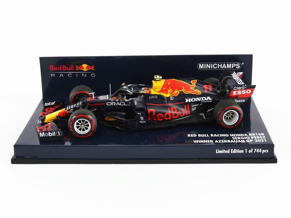 Minichamps Red Bull Racing Honda RB16B F1 2021 Azerbaijan GP Winner Perez 1/43 #11 S.