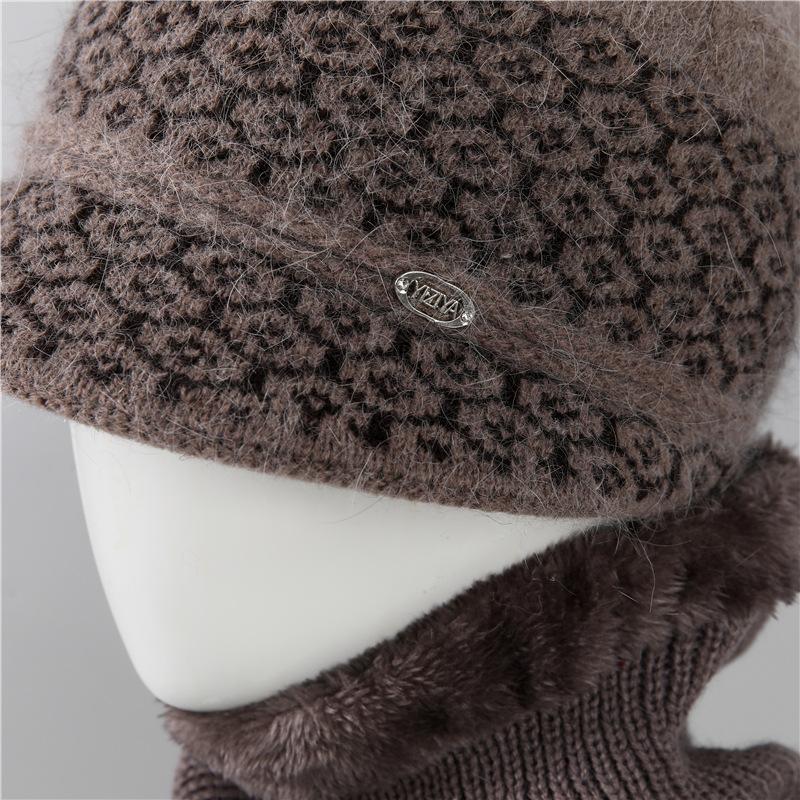 In the Elderly Hat Female Winter Mother Bucket Hat Wool Hat Old Lady Elegant Foreign Style Thickened Warm Basin Hat