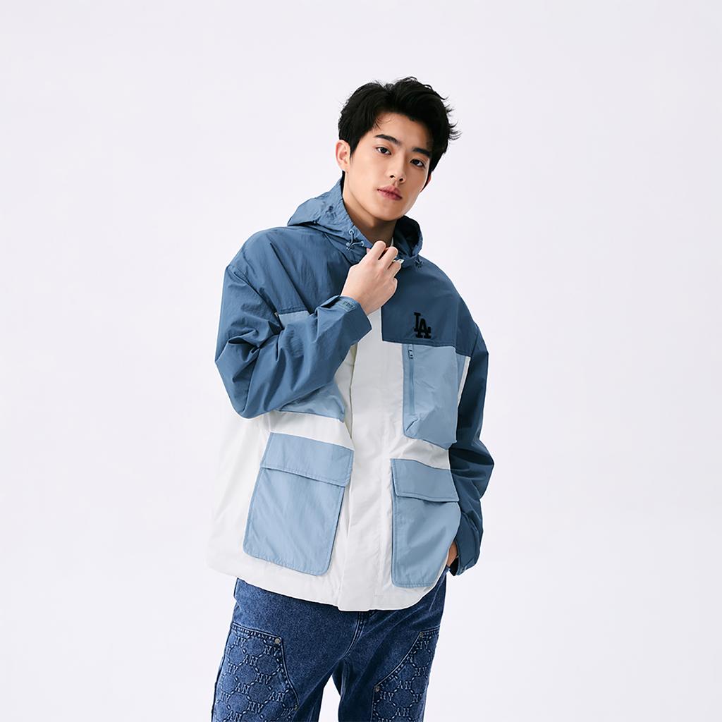 New MLB Los Angeles Dodgers Basic Collection SS25 Jacket Unisex Indigo 3AWJB0751-07INP