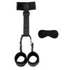Samcos SM Restraints Eye Mask with Collar and Back Cuffs Both Hands Adult SM Cosplay 2-Piece Set, Restrained, Unisex, Toys, (Black)