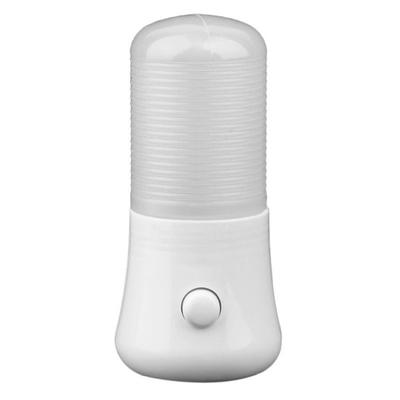3W Wall Socket Plugged In 4 LEDs Night Light Bedside Lamp with On/Off Switch