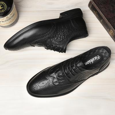 Neue Herrenschuhe im britischen Stil, Casual-Schuhe, Oxford-Schuhe aus echtem Leder, Krokodilmuster, Business, formelle Kleidung, Allround-Fahrschuhe