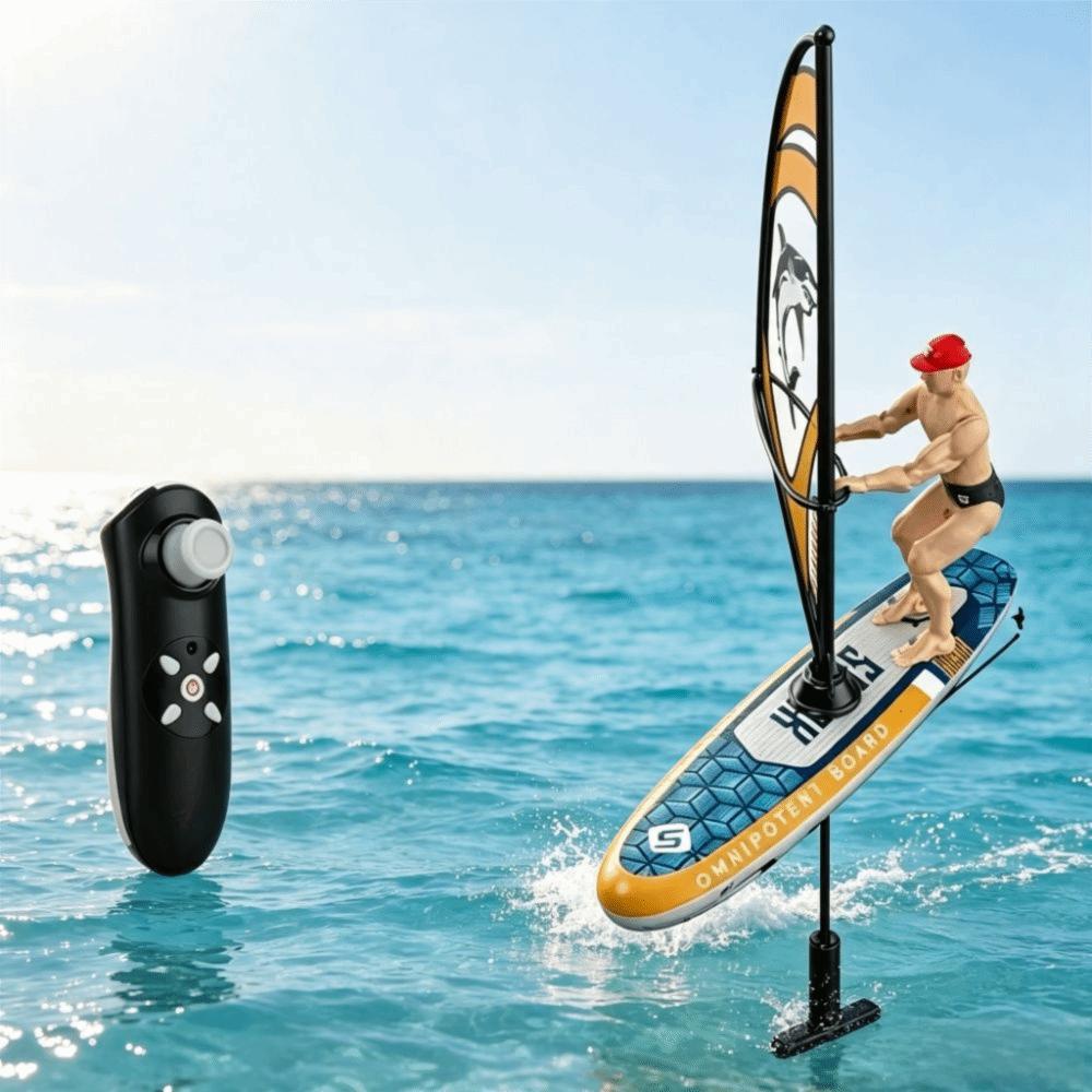 Low Speed RC Boat Toy Waterproof Electric Toy Boat Sailing Sailboat Toy Competition