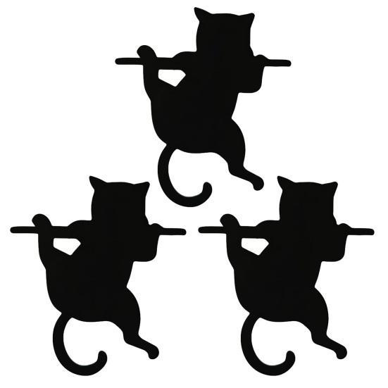 Practical Gifts for Avid Readers 3PCS Cartoon Cat Bookmark, Durable PET Cute Page Marker, Decorative Table Ornaments Home 3D Printing Lightweight