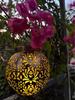 Cross-border Solar Wrought Iron Peony Garden Light - Outdoor Hanging Projection Ornament