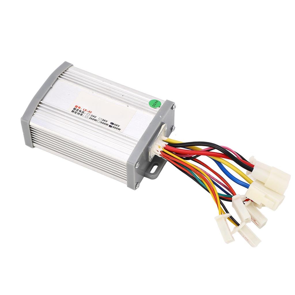 Electric Bicycle Controller Throttle Kit Brushed Set with Headlight Switch 48V 800W