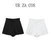 Fashion Style Summer New Fashion Trendy Women's Mid Waist Easiest for Match Linen Blend Casual Shorts 4661413 800