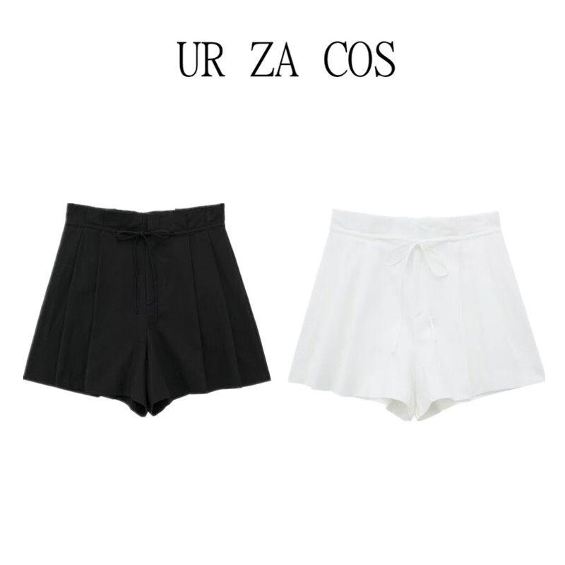 Fashion Style Summer New Fashion Trendy Women's Mid Waist Easiest for Match Linen Blend Casual Shorts 4661413 800
