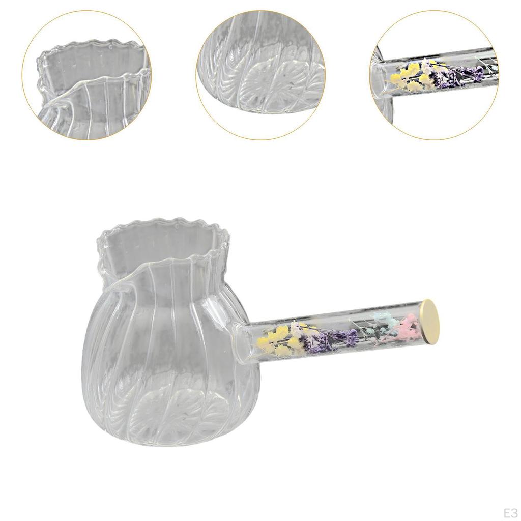 Clear Glass Pitcher Teapot with Handle Household Water Kettle Coffee Pot for Fruit Juice