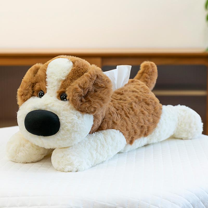 

Creative Border Shepherd Puppy Car Drawing Paper Girls Office Desk Ornaments Store Plush Paper Box Event Gifts 45cm【0.32kg】